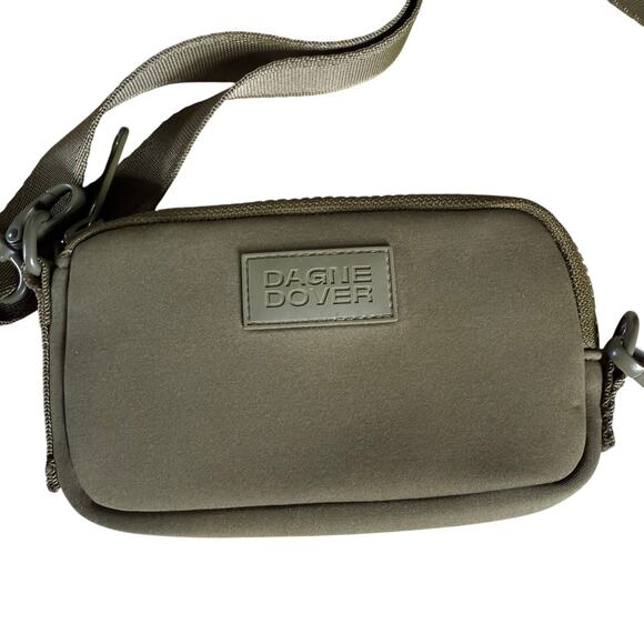 Dagne Dover Mara Neoprene Phone Sling Dark Moss Green‎ Crossbody Bag Purse - Picture 1 of 6